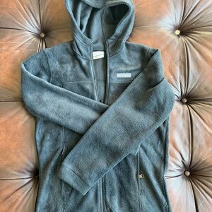 Columbia Gray Full-Zip Fleece Jacket Youth L 14-16